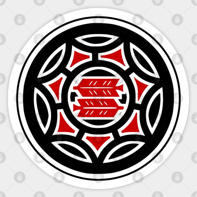 Hattori Hanzo Crest Sticker by Rules of the mind